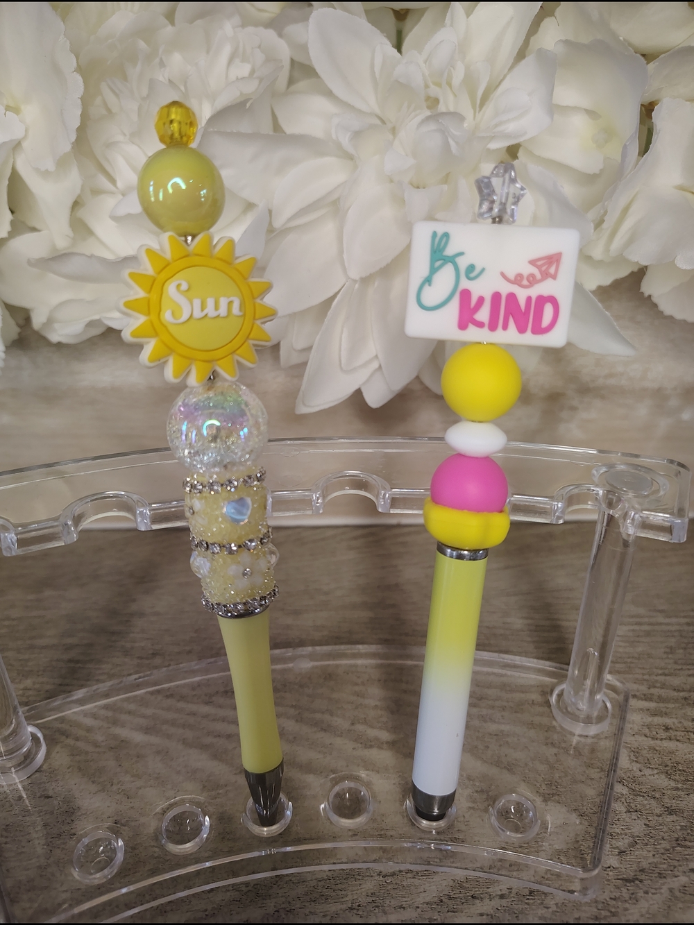 Be Kind Yellow & Pink Decorative Ballpoint Pen Gift Set